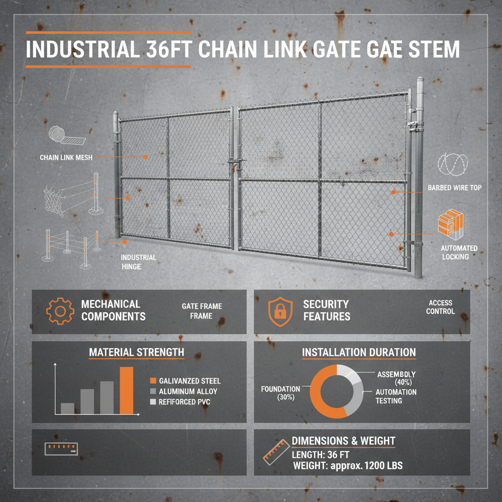 36 chain link gate