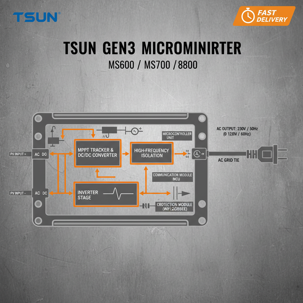 Fast Delivery Tsun Gen3 Microinverter Ms600ms700ms800 For Reliable Power Solutions
