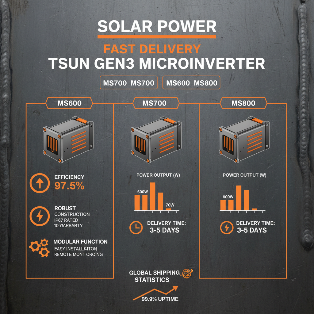 Fast Delivery Tsun Gen3 Microinverter Ms600ms700ms800 For Reliable Power Solutions