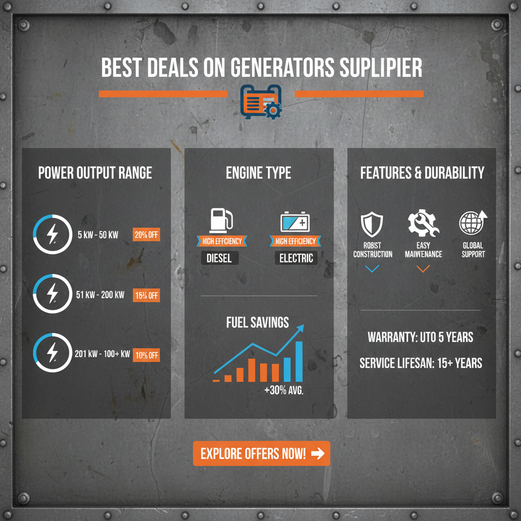best deals on generators Supplier