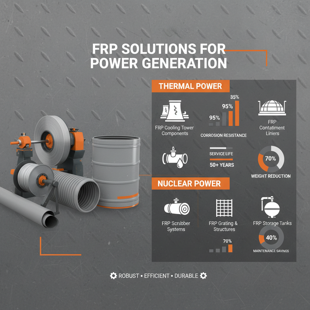 Advancements in frp products for thermal and nuclear power Plant Efficiency and Safety