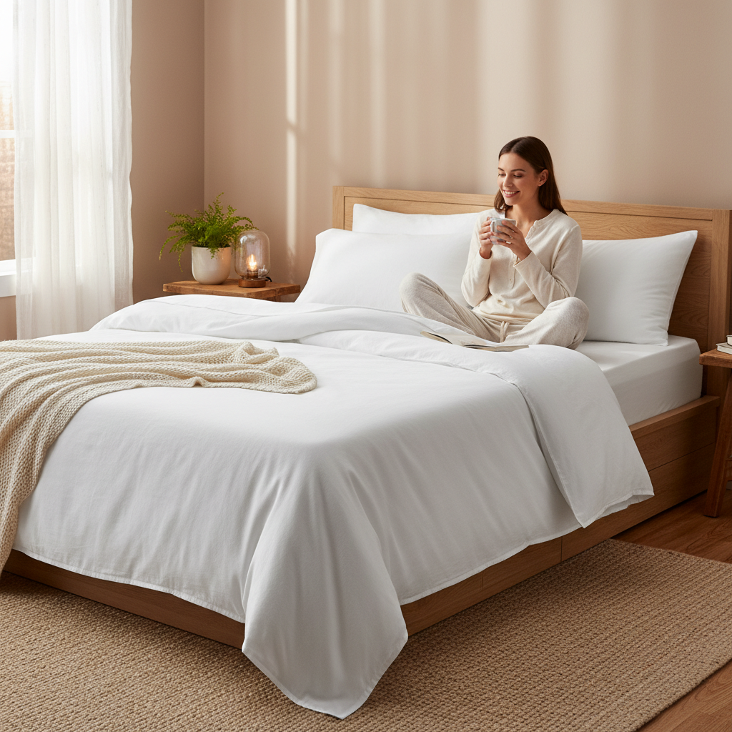 Discover the Comfort of a White Bed Sheet Set 300 Thread Count for a Restful Sleep