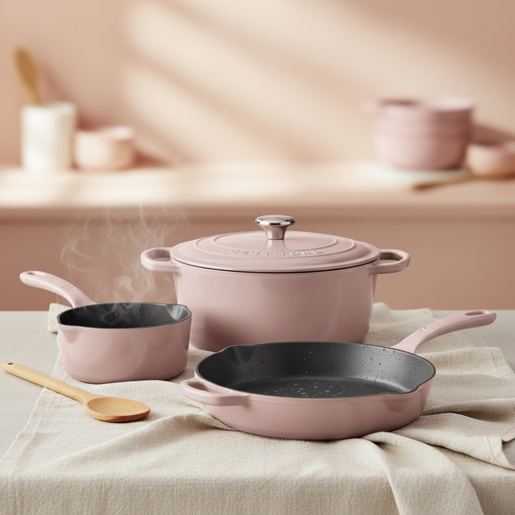 Exploring the Charm and Benefits of Pink Cast Iron Cookware