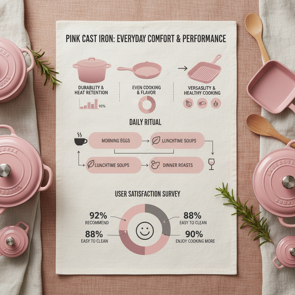 Exploring the Charm and Benefits of Pink Cast Iron Cookware