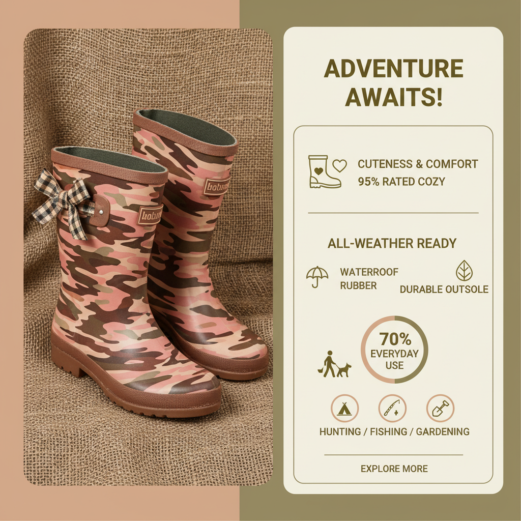 Explore the Fusion of Fashion and Function in Cute Hunting Boots