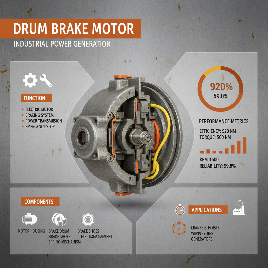 Advancements and Applications of the Drum Brake Motor in Modern Industry
