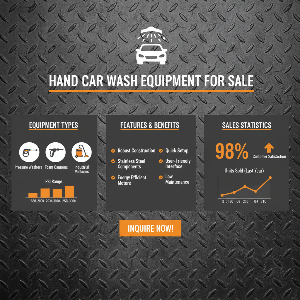 Find High Quality Hand Car Wash Equipment for Sale and Boost Your Business