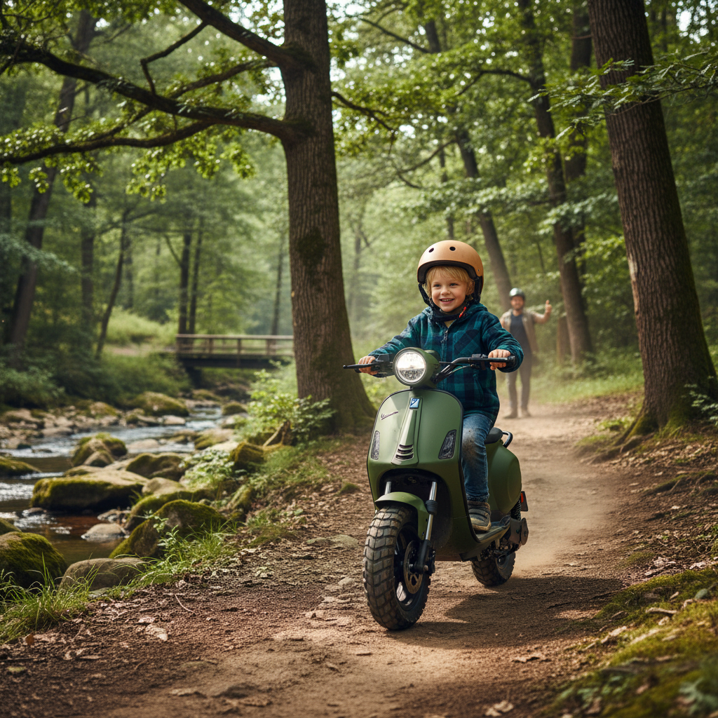 Childs Electric Vespa Scooter Revolutionizing Safe and Sustainable Transportation