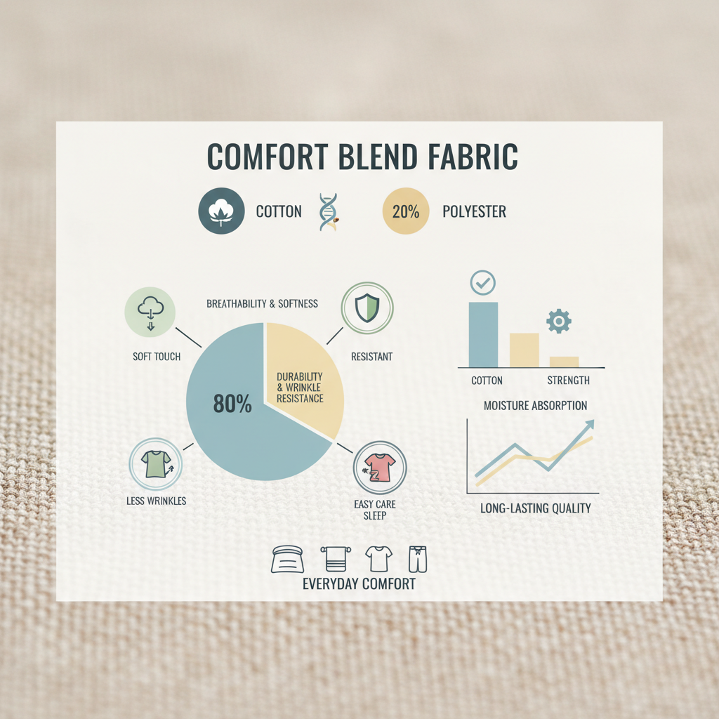 Exploring the Versatility of 80 cotton 20 polyester fabric for Modern Textiles