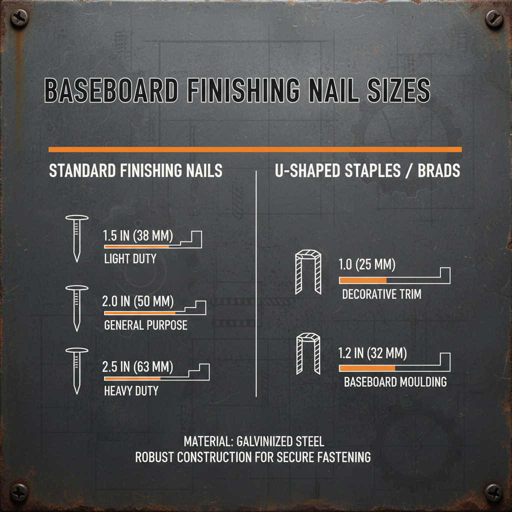 Choosing the Right Finishing Nails for Baseboards Size and Professional Results