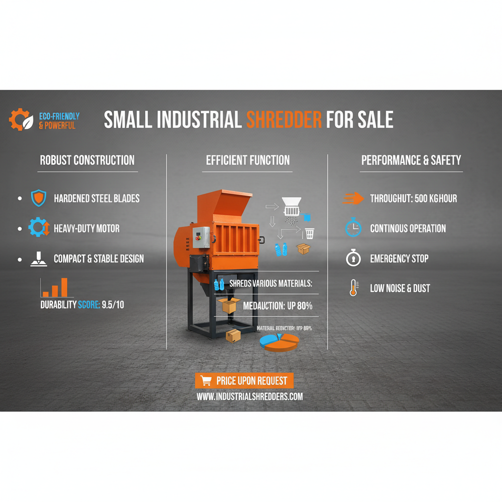 Maximize Efficiency with a Robust Small Industrial Shredder for Sale