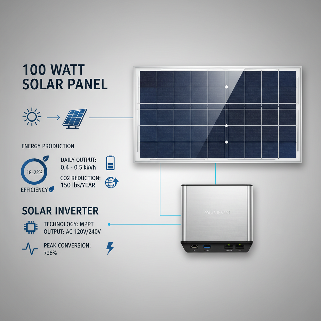 Harnessing Sustainable Energy with the Versatile 100 watt Solar Panel