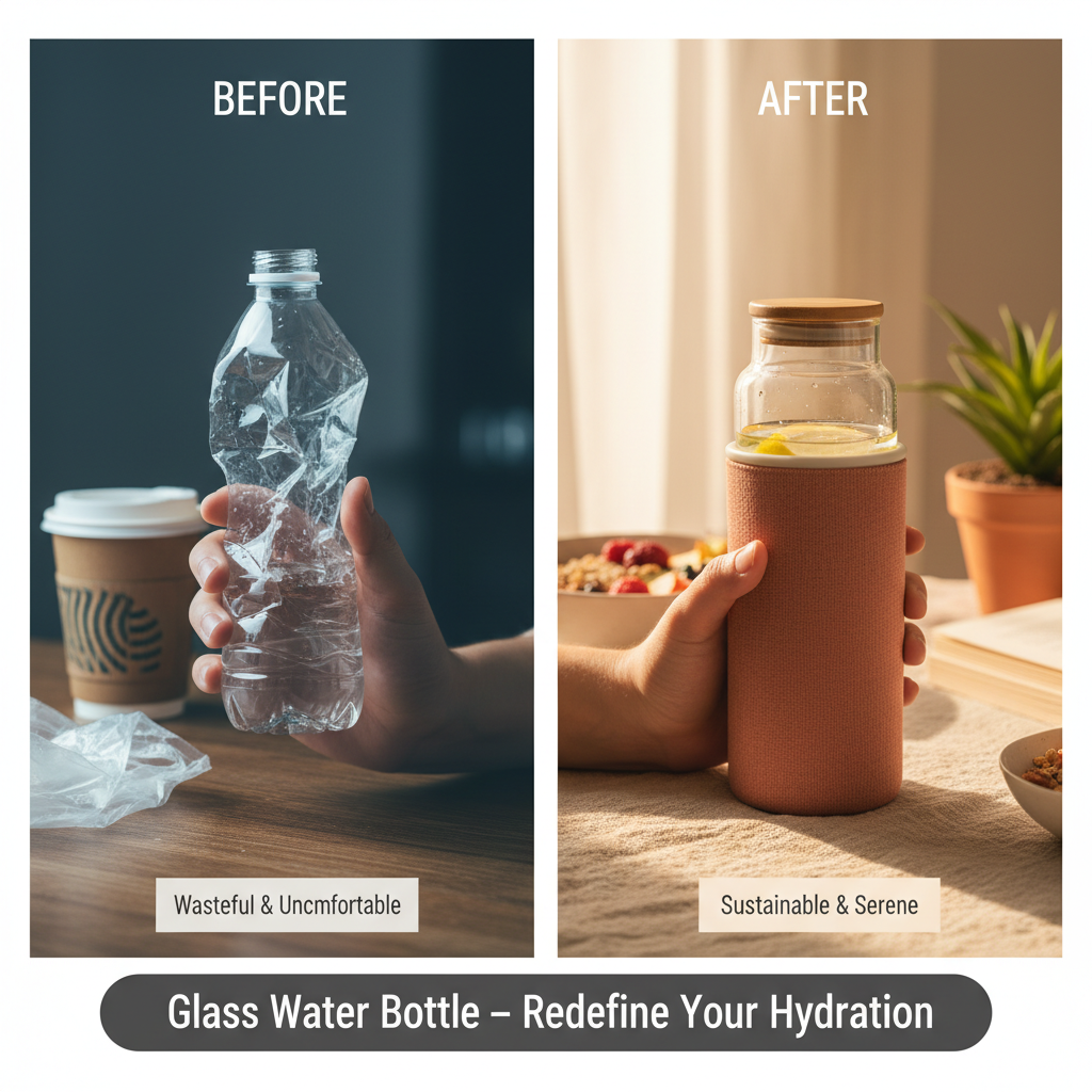 Elevate Hydration with Stylish and Sustainable Custom Glass Water Bottle