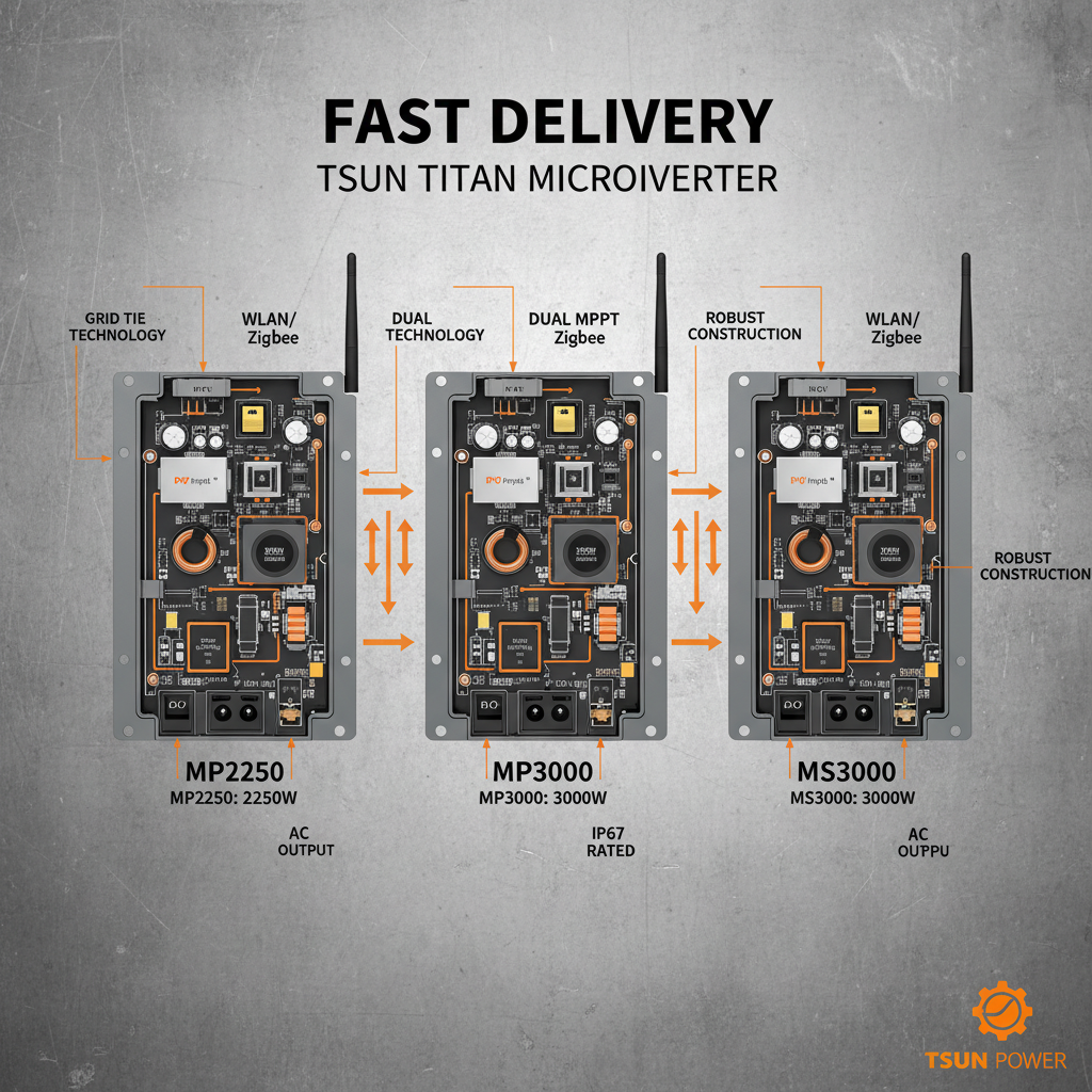 Fast Delivery Tsun Titan Microinverter MP2250 MP3000 MS3000 Revolutionizing Solar Energy