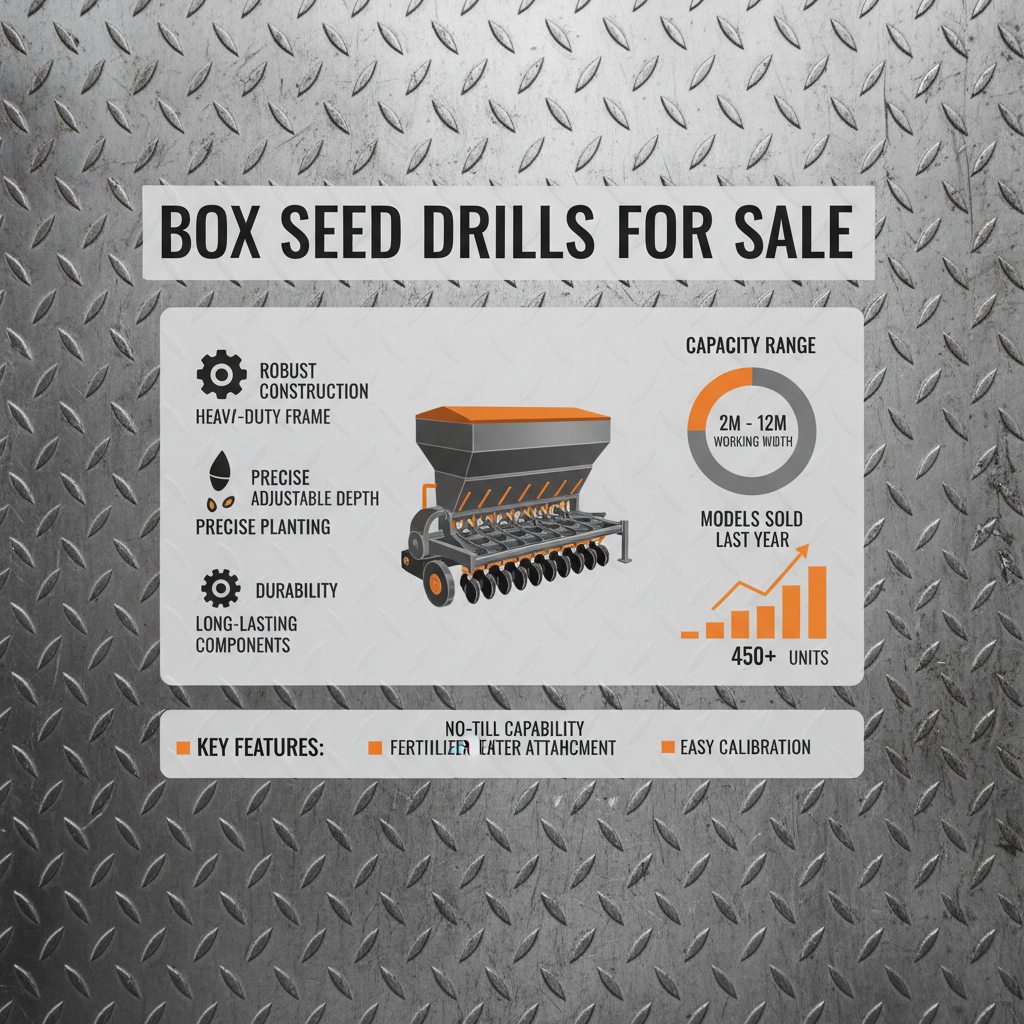 Investing in Box Seed Drills for Sale for Enhanced Agricultural Productivity