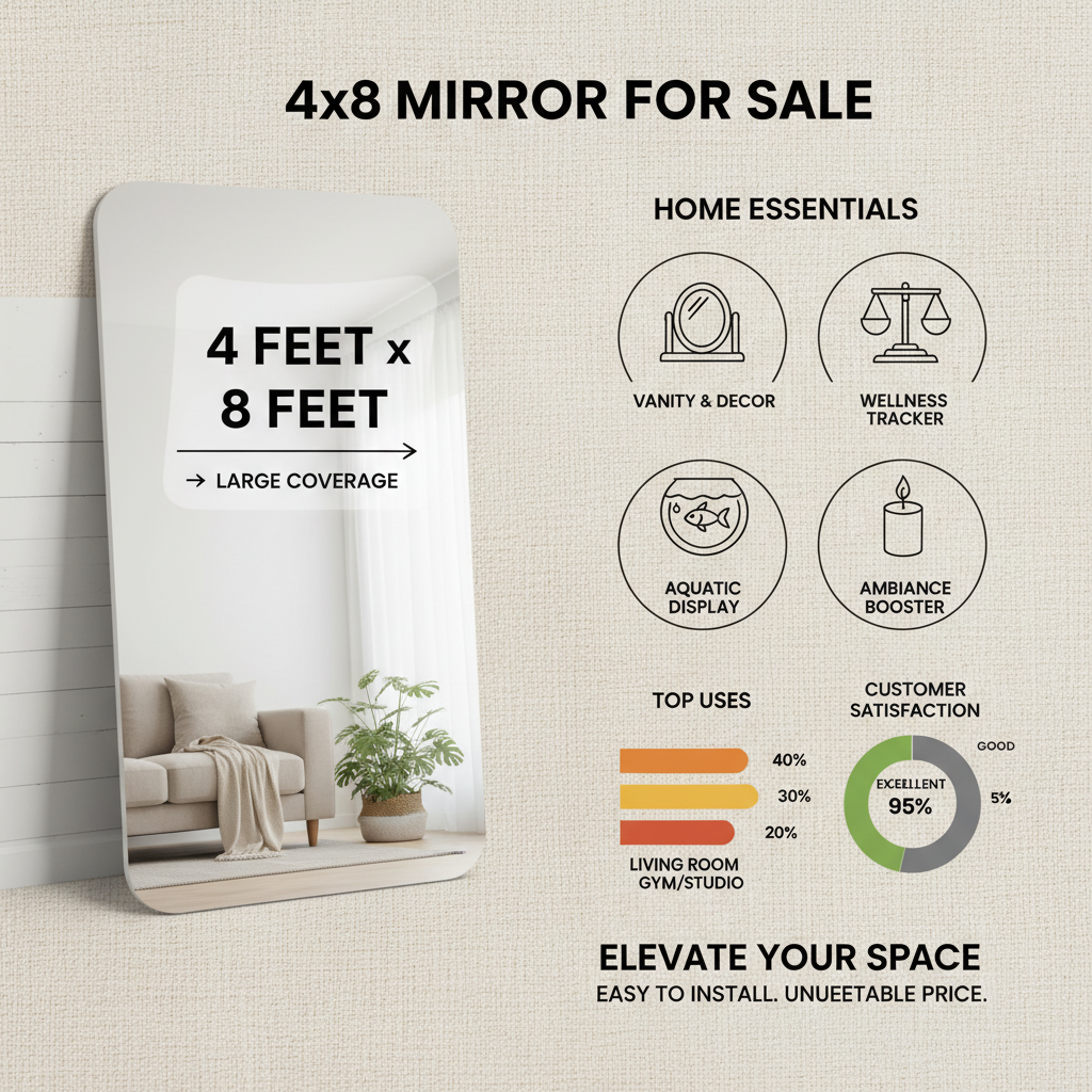 Discover the Versatility of a 4x8 Mirror for Sale and Its Wide Range of Applications