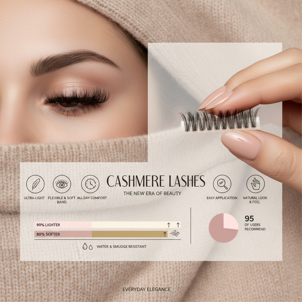 Elevate Your Look with Luxurious Cashmere Lashes for Natural Beauty