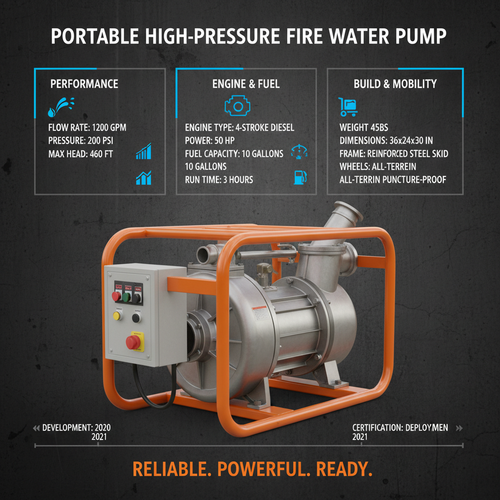 Comprehensive Guide to Portable High Pressure Fire Water Pump Systems and Applications