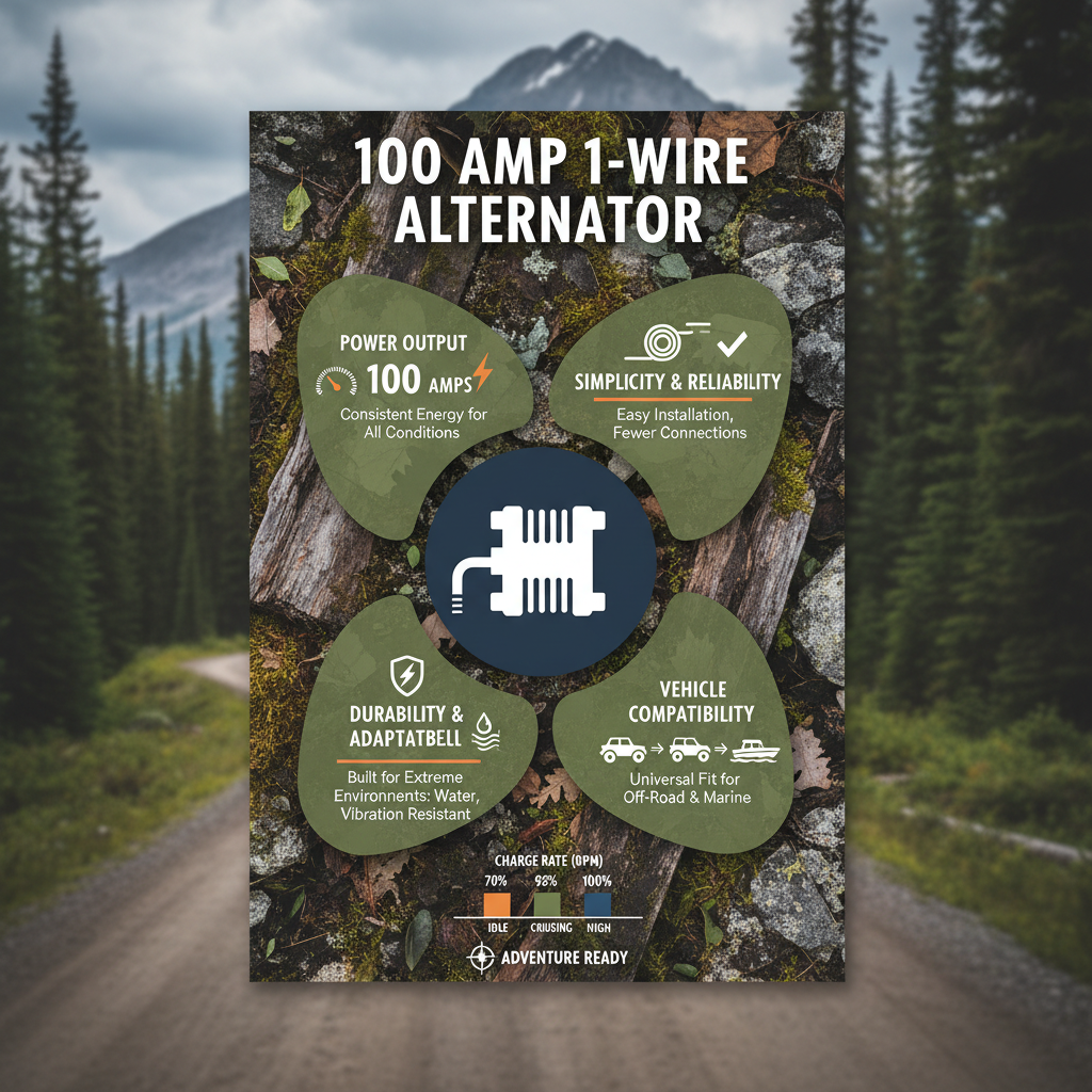 The Versatile 100 amp 1 Wire Alternator for Modern Vehicle Power Needs