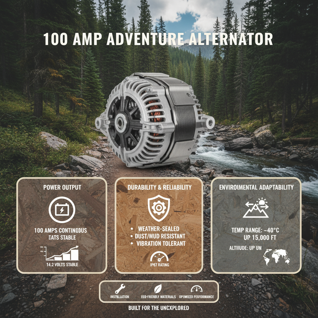 The Essential Role of the 100 amp Alternator in Modern Power Systems