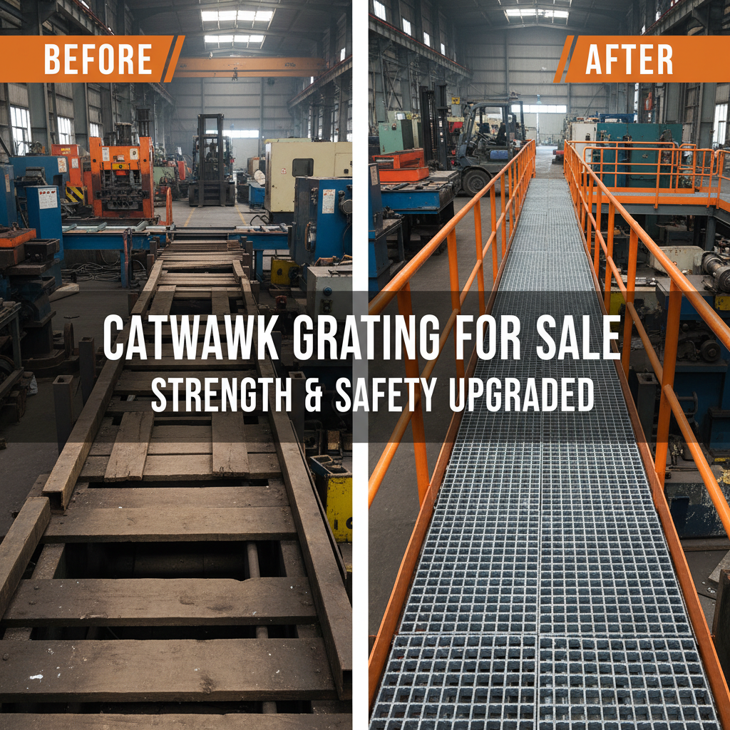 High Quality Catwalk Grating For Sale Ensuring Industrial Safety