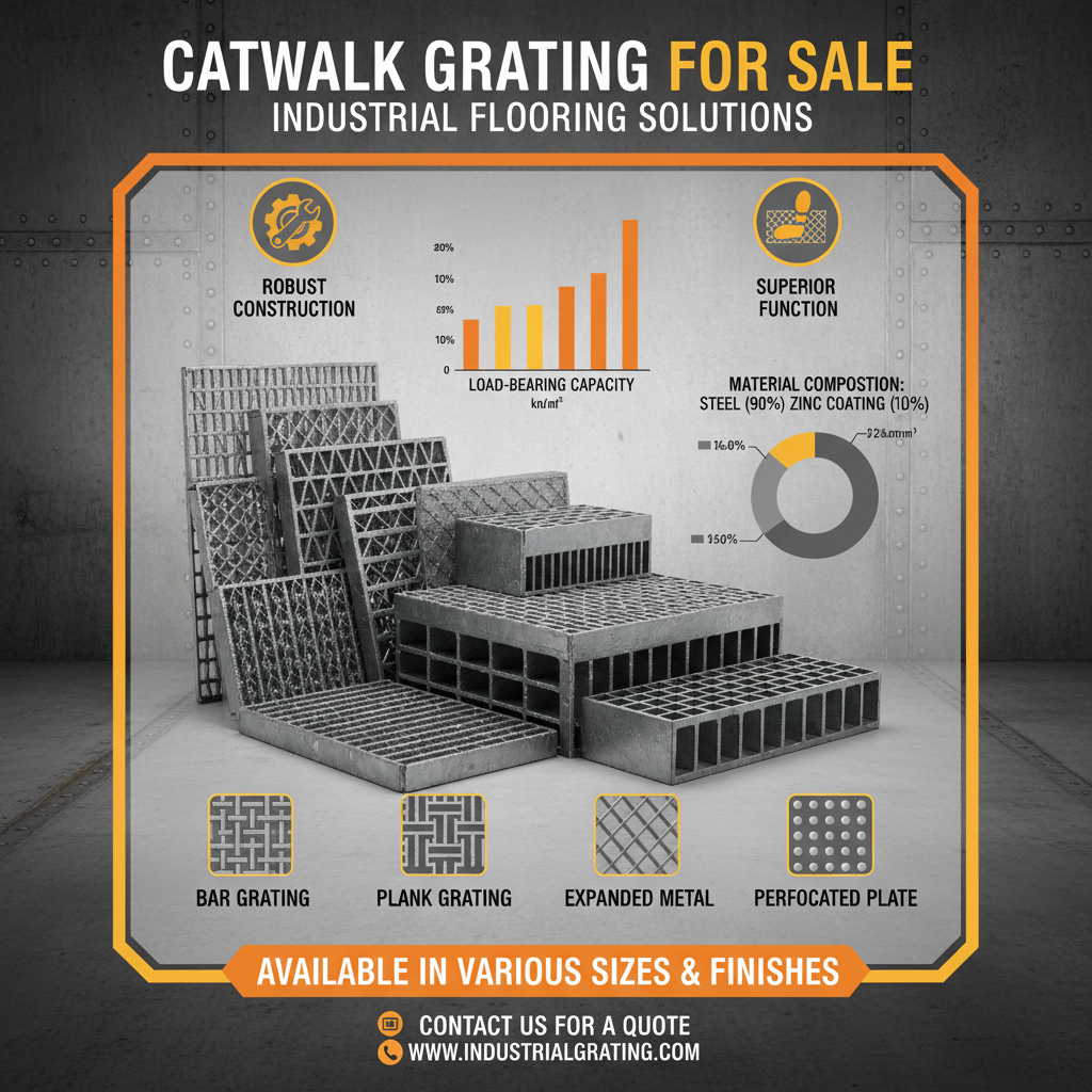 High Quality Catwalk Grating For Sale Ensuring Industrial Safety