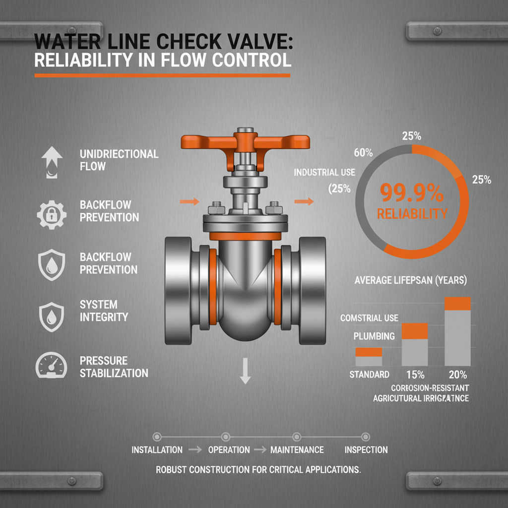 water line check valve