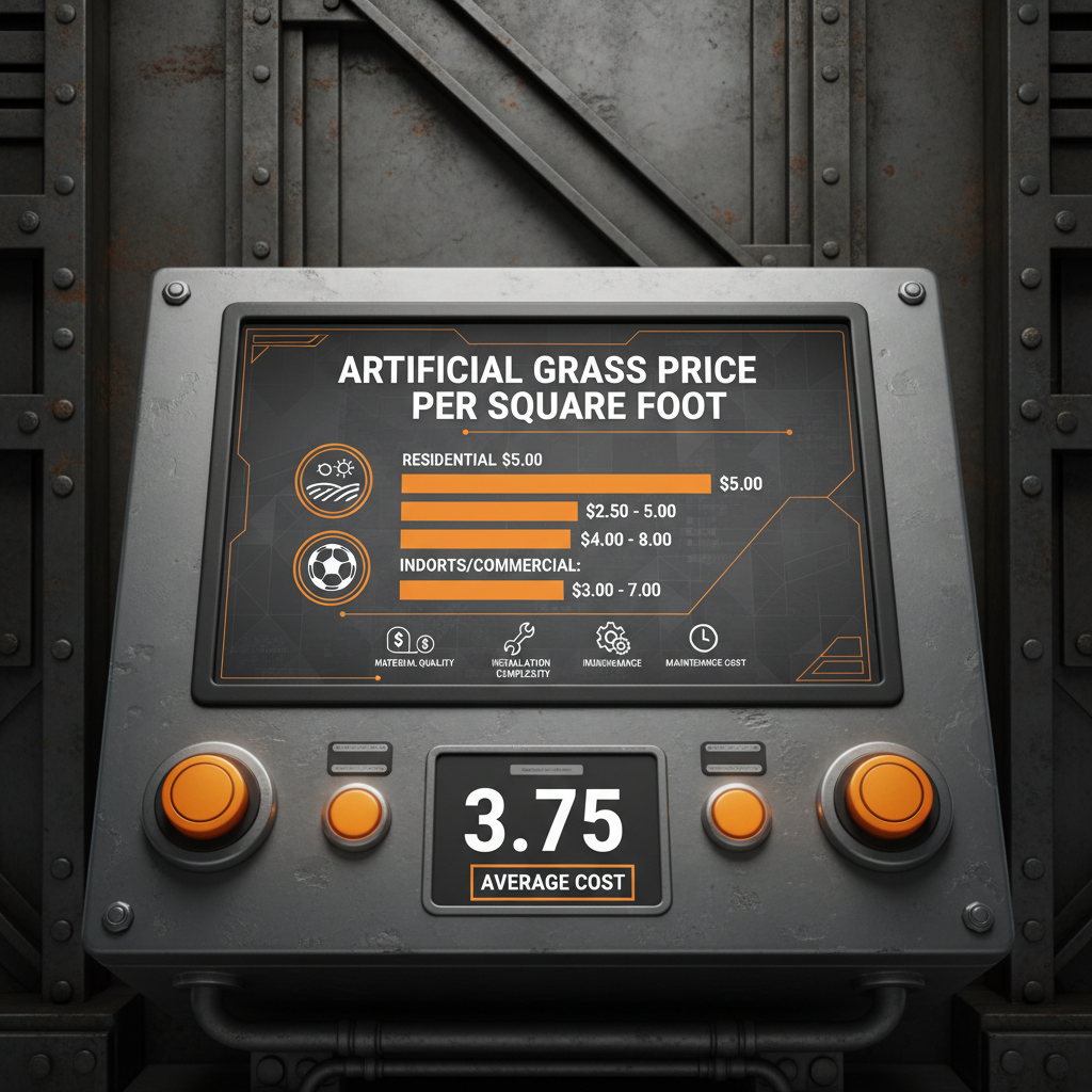 artificial grass price per square foot