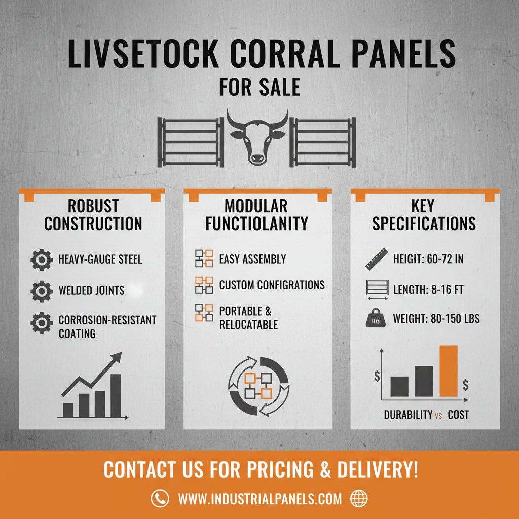 livestock corral panels for sale