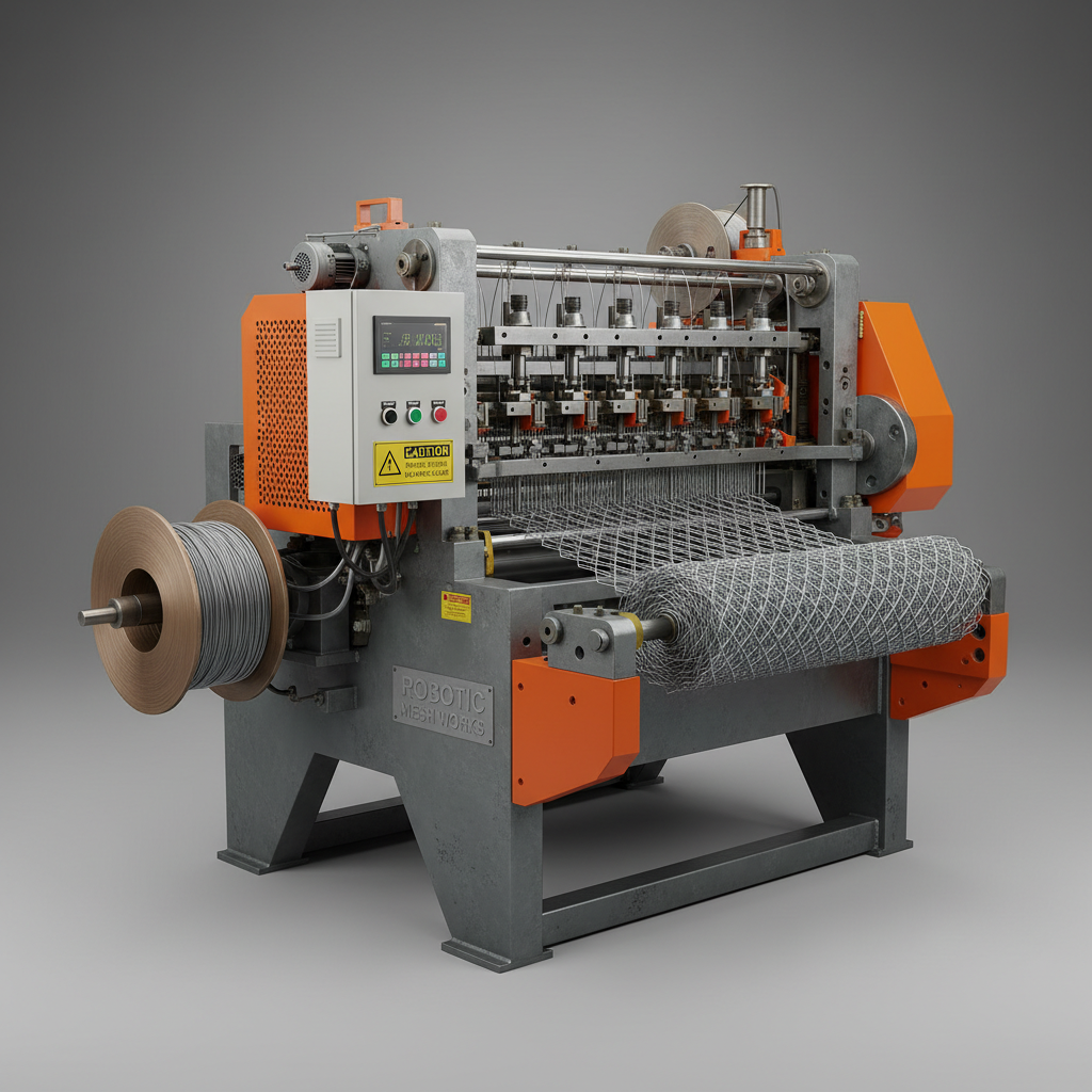 diamond mesh wire making machine