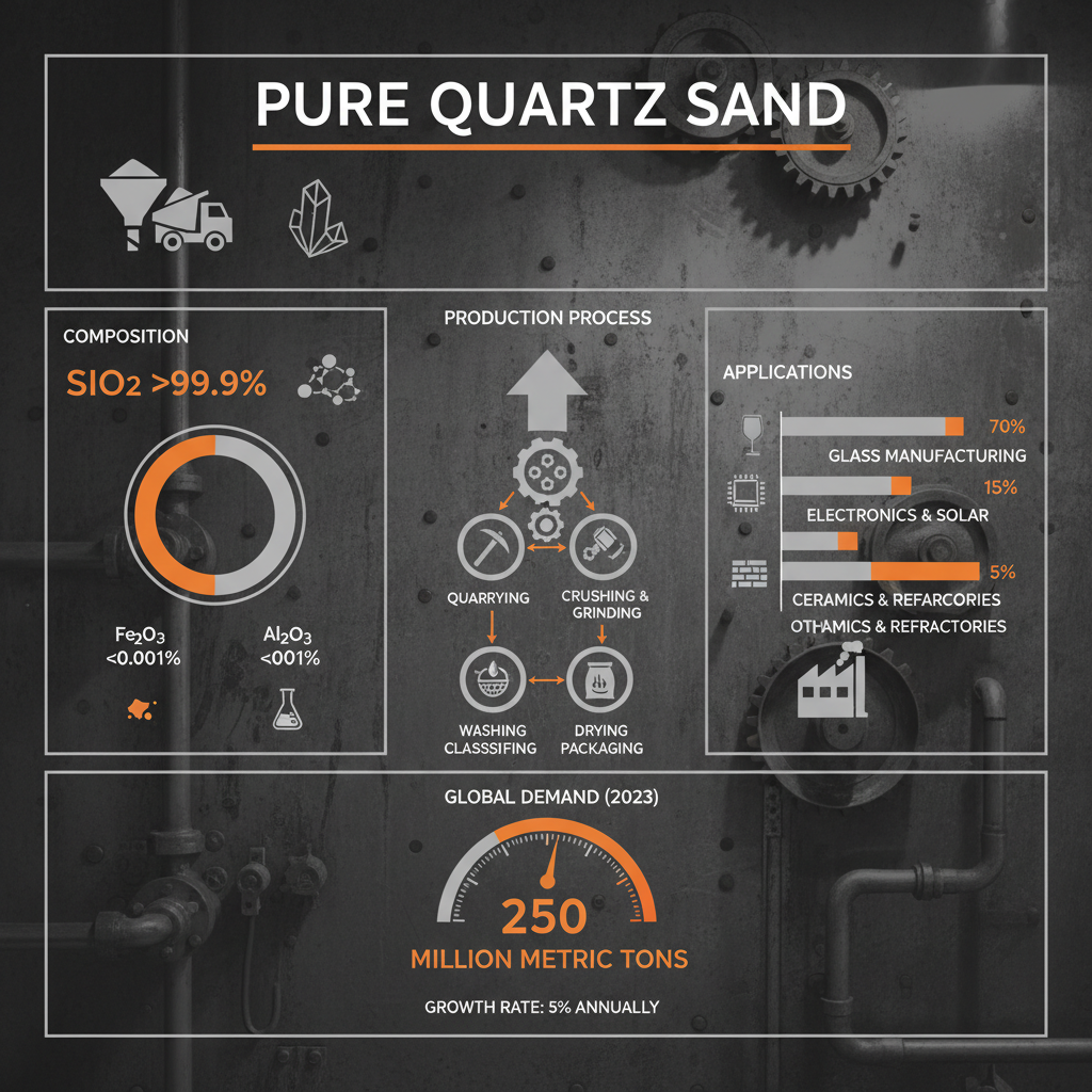 pure quartz sand
