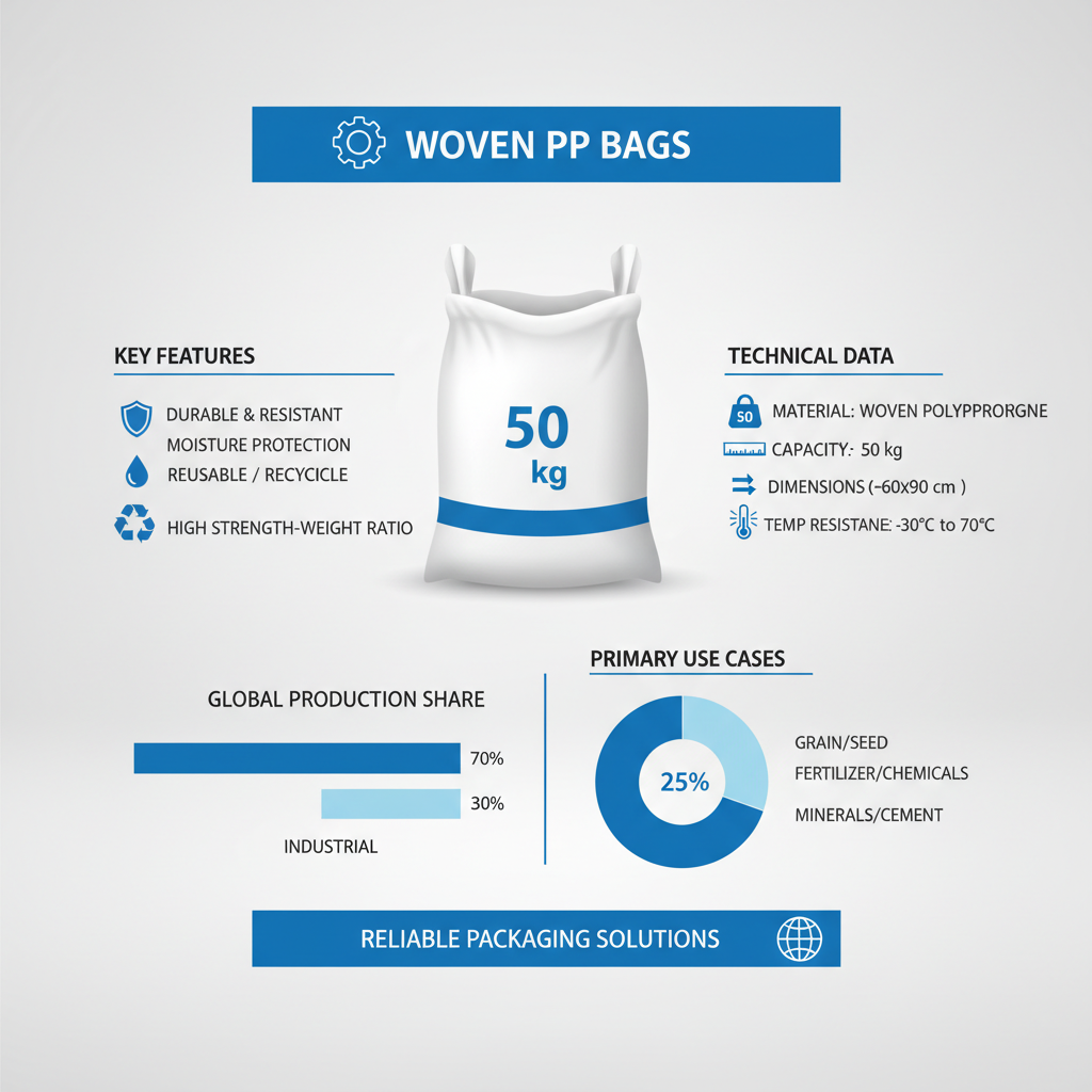 50 kg woven polypropylene plastic bags