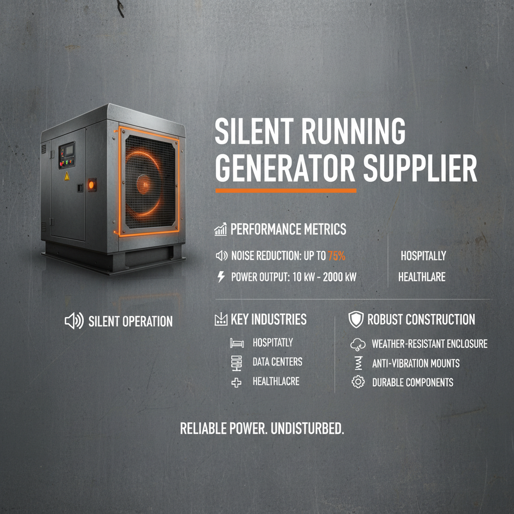 silent running generator Supplier