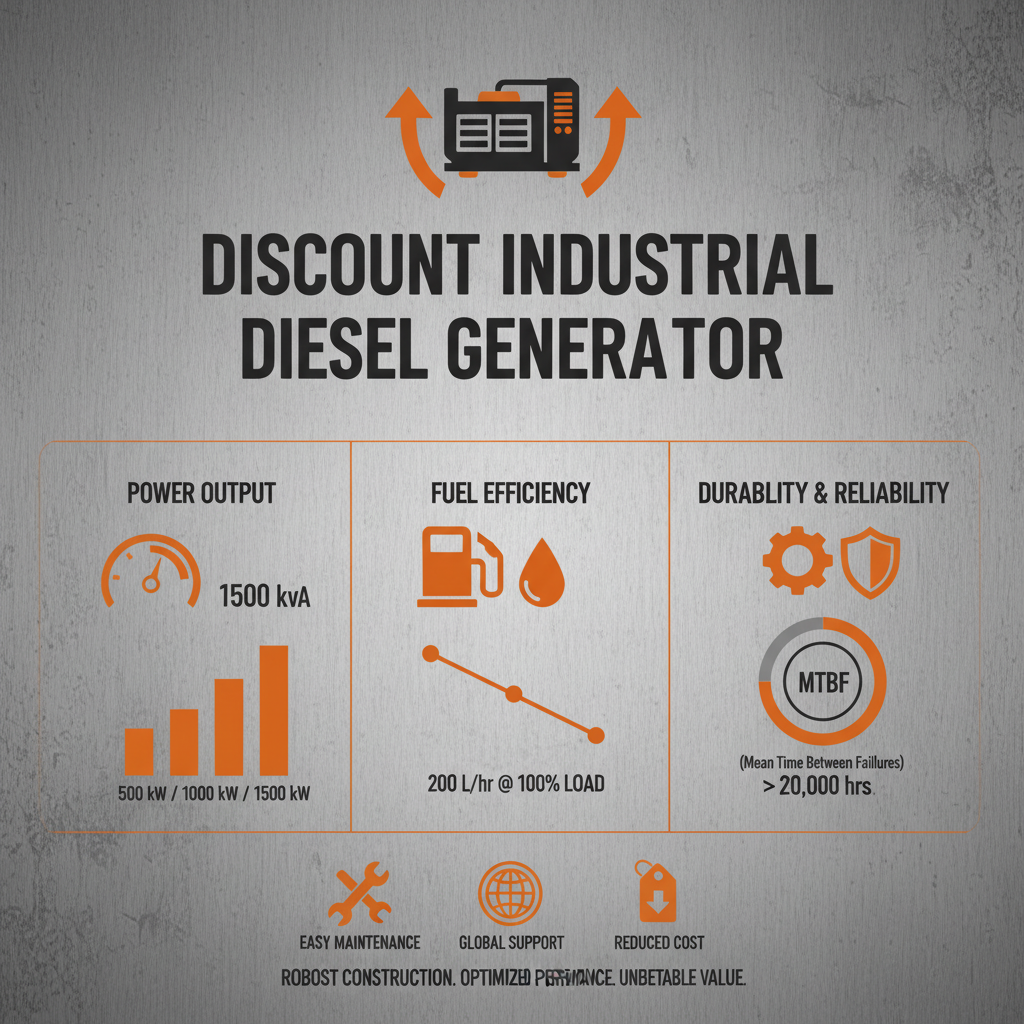 Discount industrial diesel generator