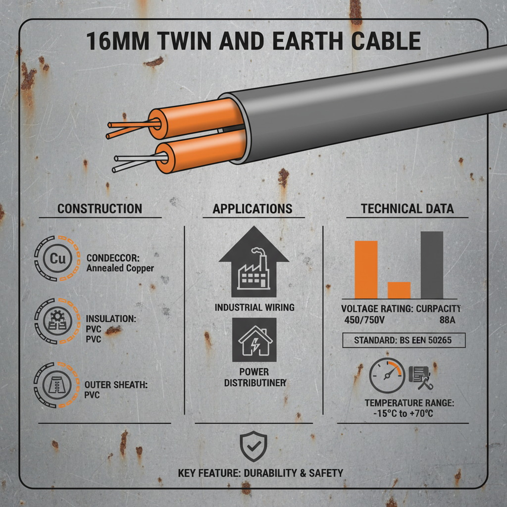 Comprehensive Guide to 16mm Twin and Earth Cable for Safe Electrical Installations