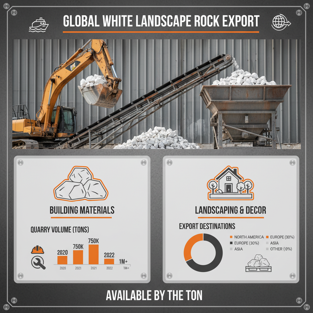 Enhance Your Outdoor Space with Premium White Landscape Rock by the Ton