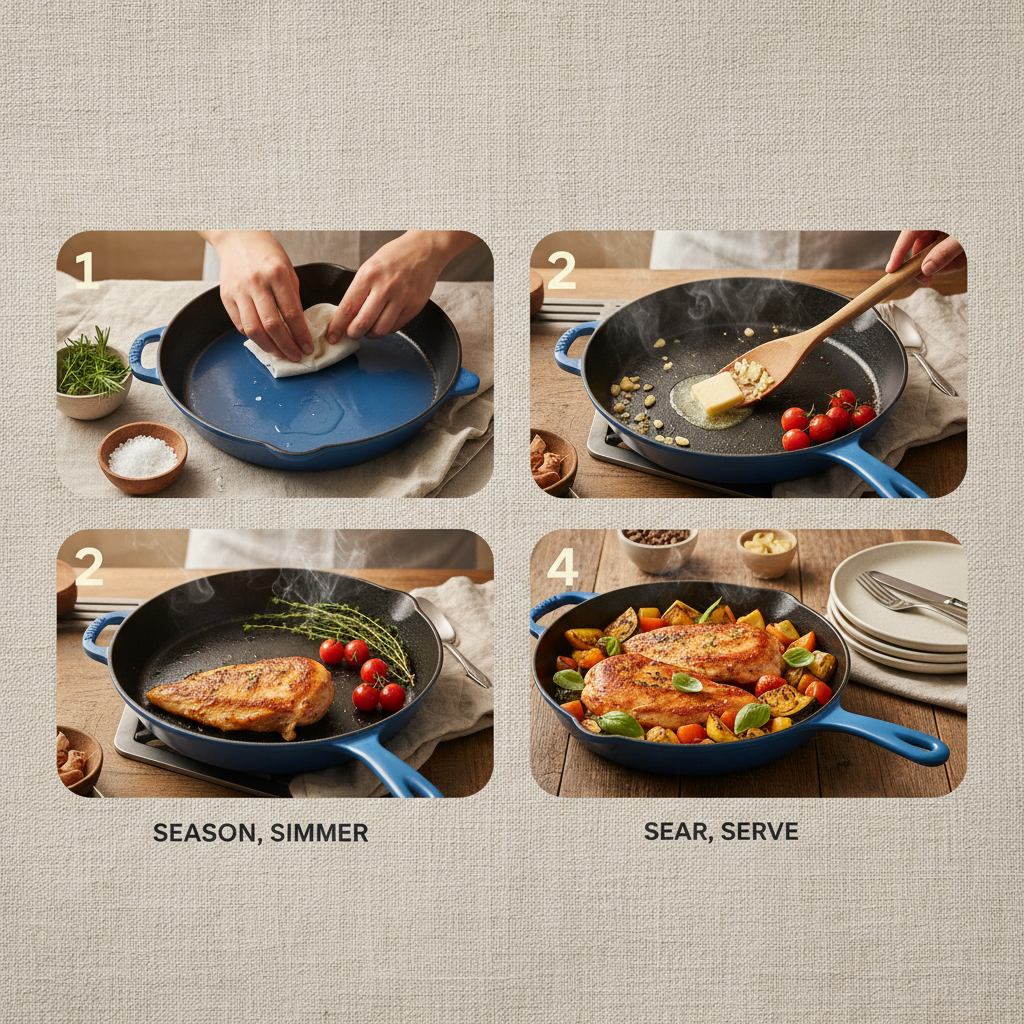 Discover the Benefits of a China Blue Cast Iron Skillet for Your Kitchen