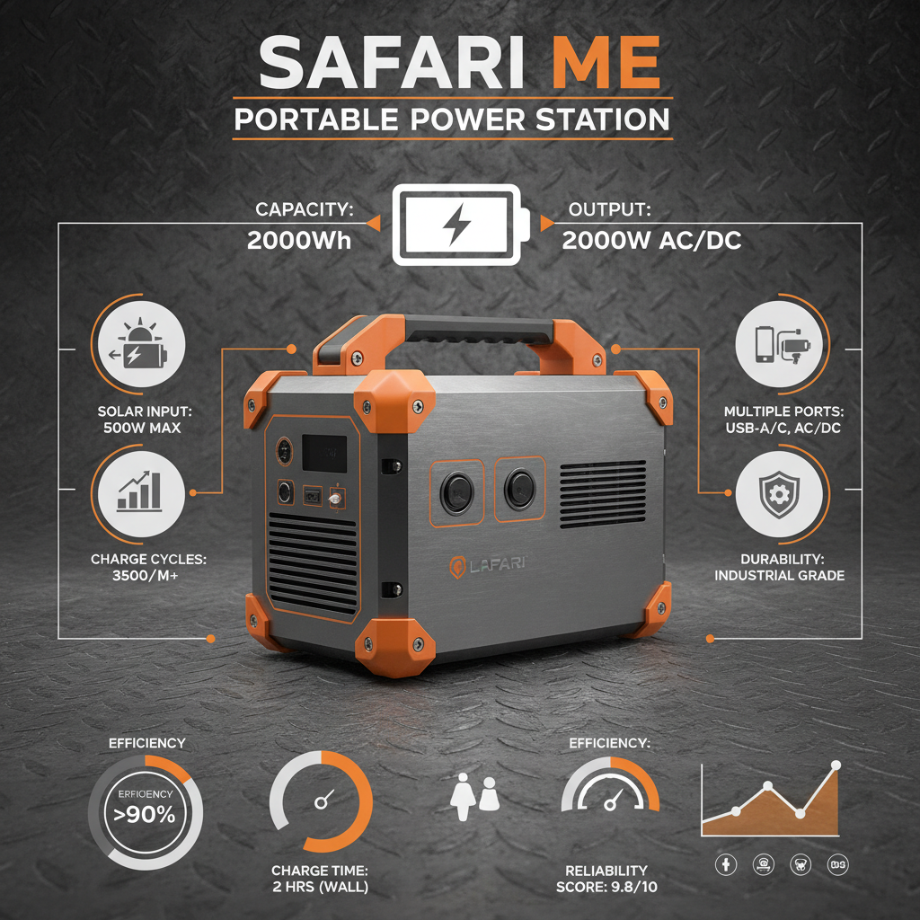 Safari ME Portable Power Station Your Ultimate Power Companion Solution