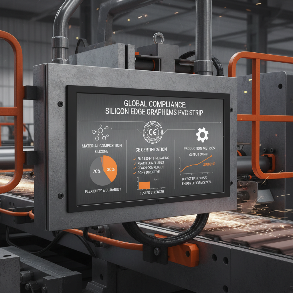 CE Certification Silicon Edge Graphics and PVC Strip for Industrial Applications