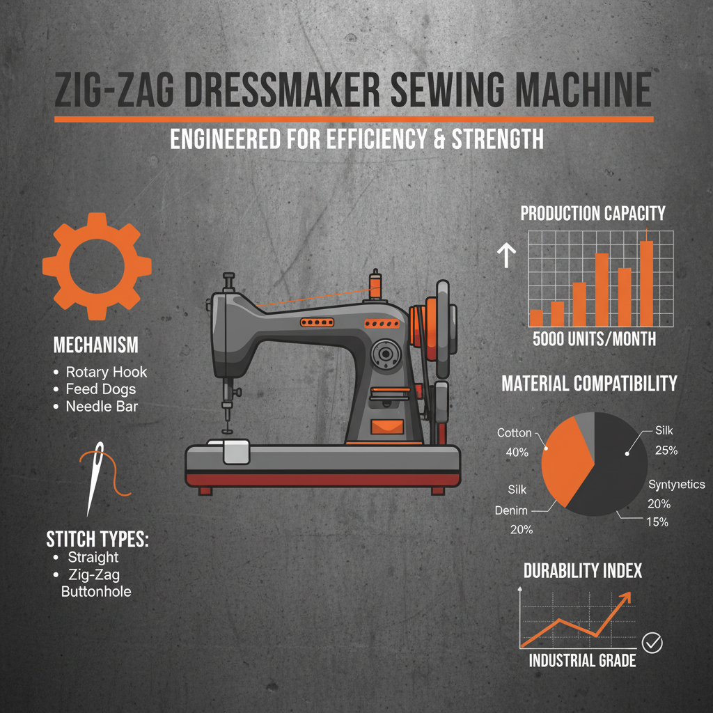 Explore the Versatility of the Zig Zag Dressmaker Sewing Machine