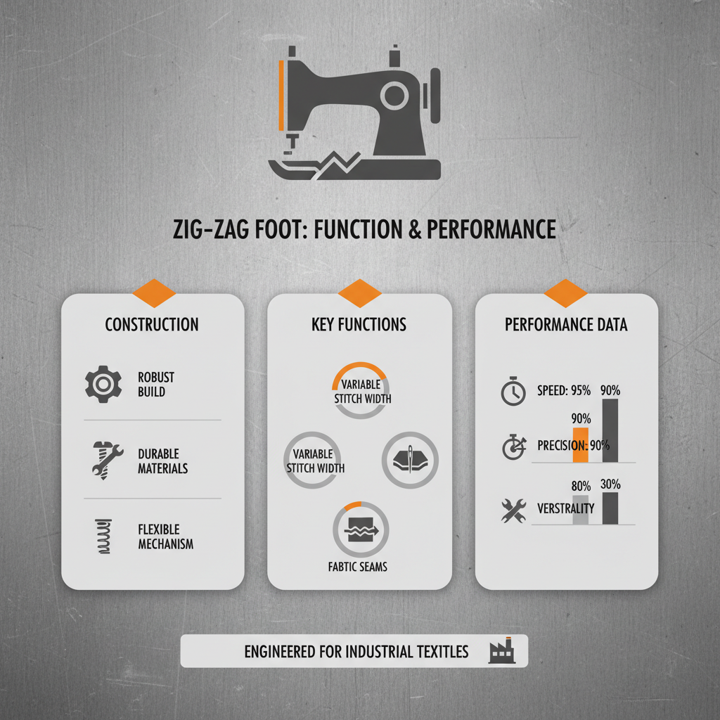 Unlock Sewing Versatility with the Essential Zig Zag Foot Attachment