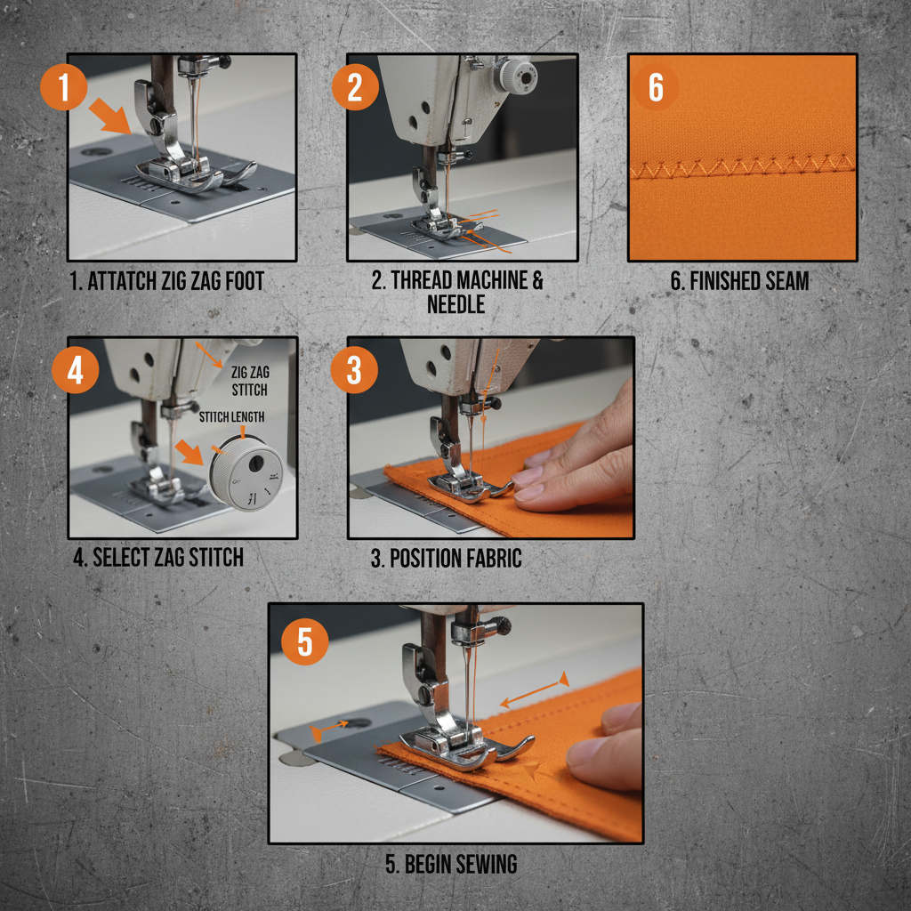 Unlock Sewing Versatility with a Zig Zag Foot Sewing Machine Guide