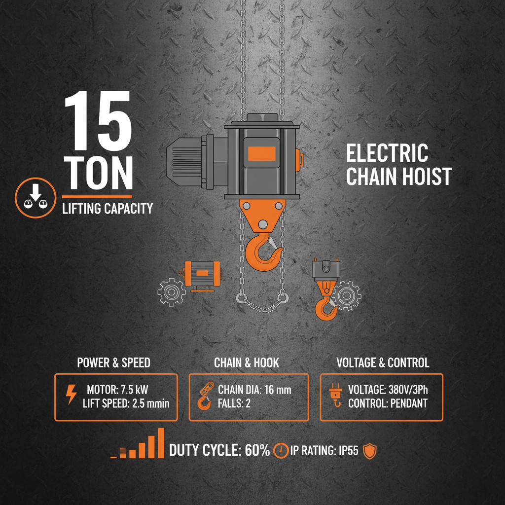Understanding the Power and Applications of a 15 Ton Electric Chain Hoist