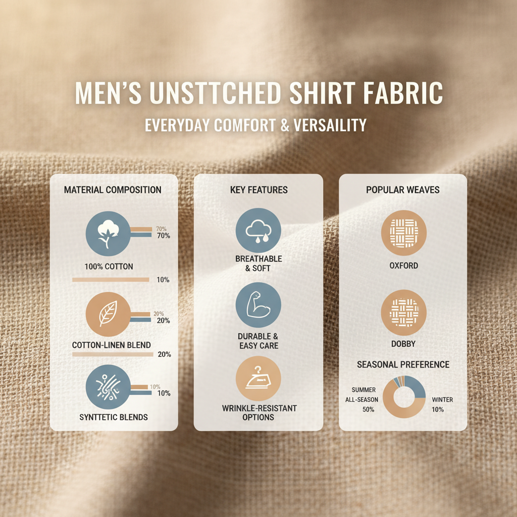 Choosing the Best Mens Unstitched Shirt Fabric for Apparel Manufacturing