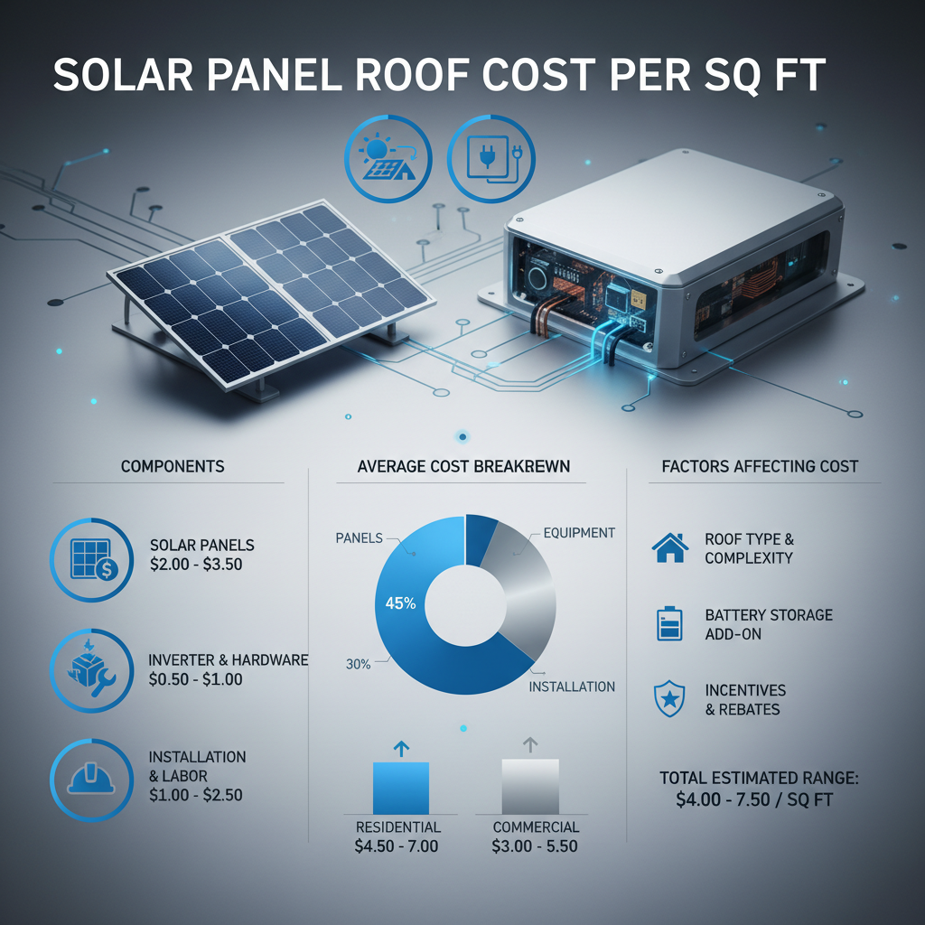 Understanding Solar Panel Roof Cost Per Square Foot for Your Home or Business Understanding Solar Panel Roof Cost Per Square Foot for Your Home or Business