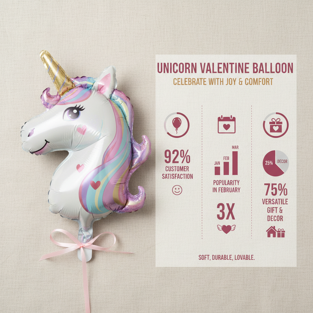 Express Your Love with a Magical Unicorn Valentine Balloon This Year