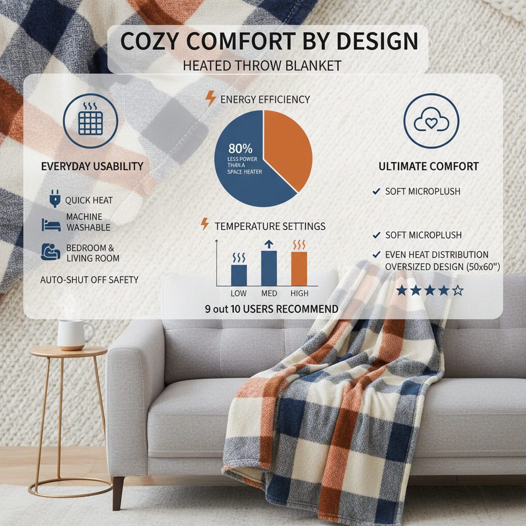 Discover the Ultimate Cozy Comfort with a Heated Throw Blanket