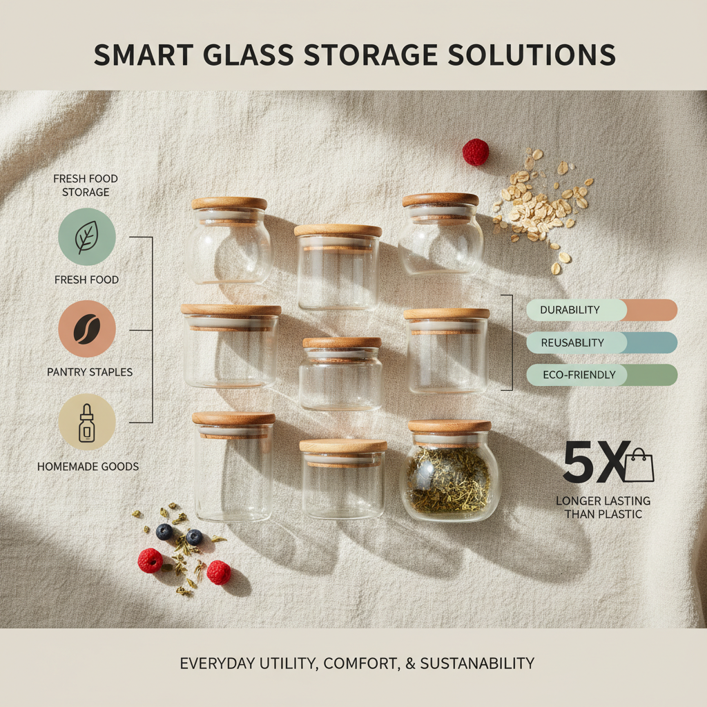 Optimize Your Space with Durable Small Glass Storage Containers with Lids