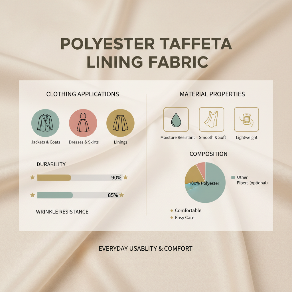 Comprehensive Guide to Polyester Taffeta Lining Fabric and Its Applications