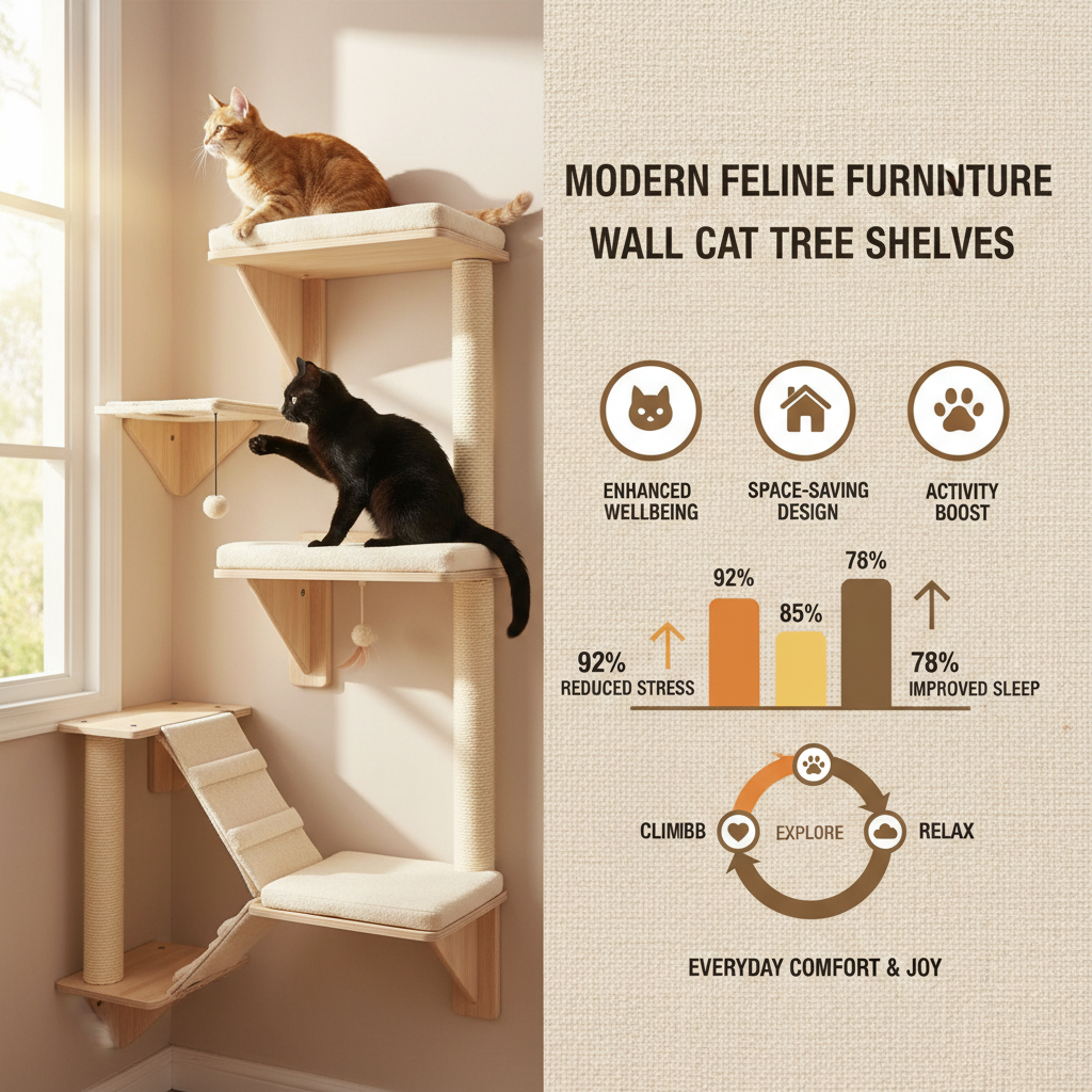 Elevate Your Cat's World with Stylish Wall Cat Tree Shelves
